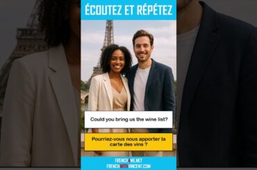 Say It In French I Could you bring us the wine list