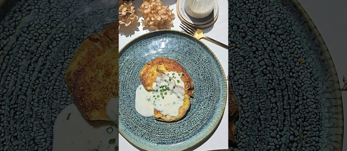 Savory French Toast Recipe with Instant Cheese Sauce  #breakfast #brunch