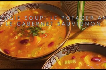 Upscale Veggie Soup #vegetarianmeals #soupseason #potager #food #healthyrecipes