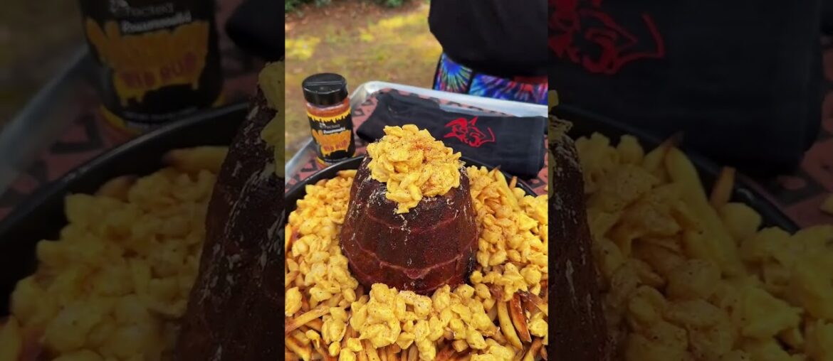 The PORKCANO Is Real! Ribs, Fries & Mac and Cheese #shorts