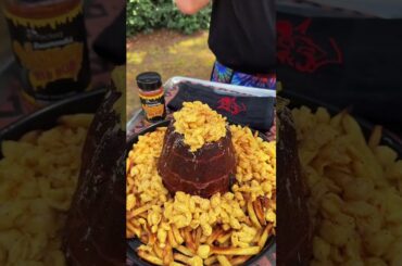 The PORKCANO Is Real! Ribs, Fries & Mac and Cheese #shorts