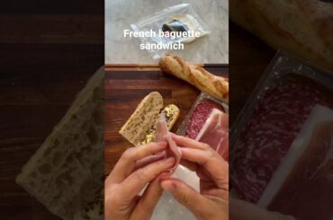 French baguette sandwich #sandwich #homecook #delicious #shorts