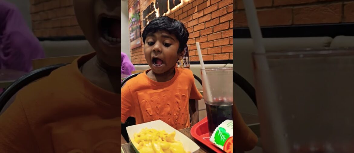 French fries and Zulu #funny #cute #comedyfilms #masti #cutebaby #funnycomedy #burgerking
