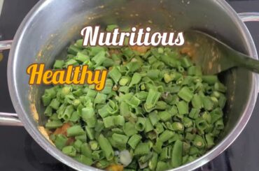 Healthy Nutritious Vegan Meal | French Beans Ki Sabzi