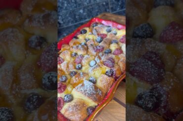 Baked French Toast #baking #recipe #food #frenchtoast #croissant #youtubeshorts #shorts #mothersday