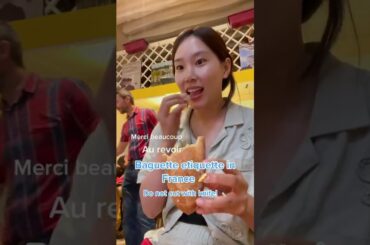 Baguette etiquette in France