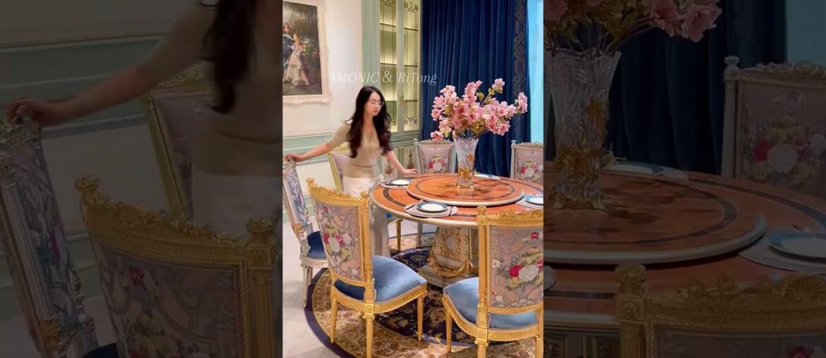 Gather around this round French dining table, where every meal feels like a celebration.