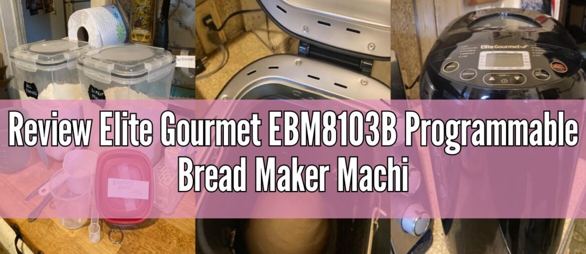 Review Elite Gourmet EBM8103B Programmable Bread Maker Machine 3 Loaf Sizes, 19 Menu Functions Glute Review Elite Gourmet EBM8103B Programmable Bread Maker Machine 3 Loaf Sizes, 19 Menu Functions Glute