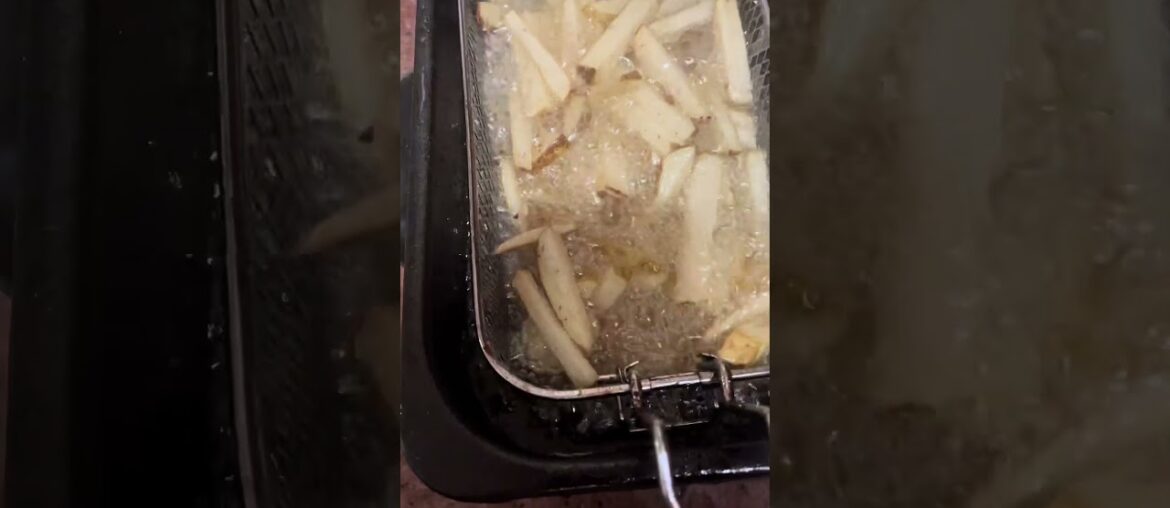 Crispy Homemade French Fries in the Deep Fryer #homemade #french