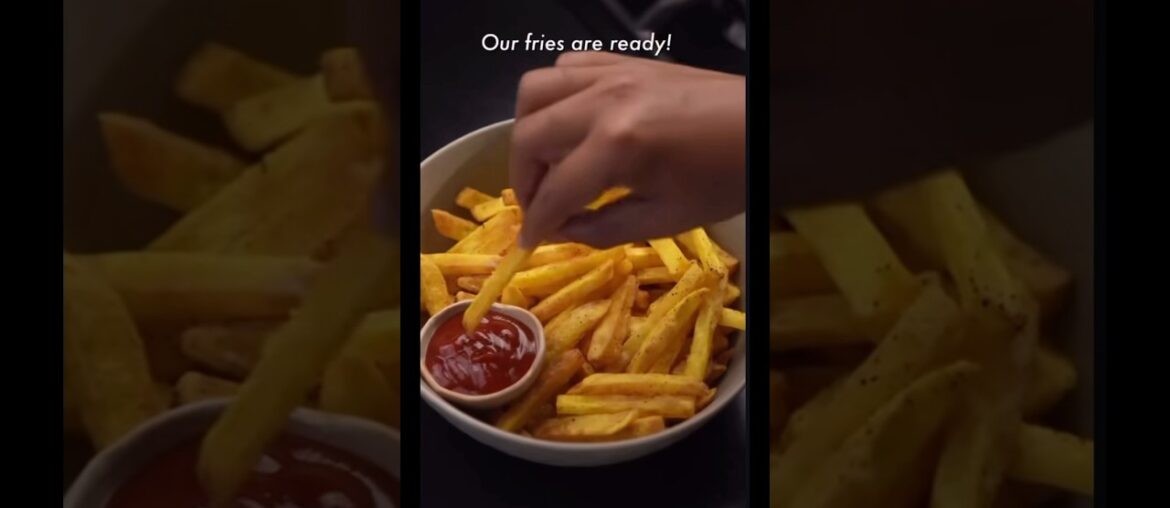 Restaurant style french fries.easy and delicious.you can make in minutes. #frenchfriesday #food #fyp