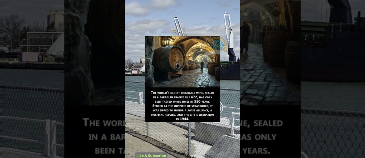 The world's oldest drinkable wine is in a barrel in France #life #shorts