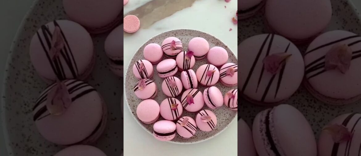 Pink Macarons for Beginners | French Macaron Recipe | Chocolate Drizzle Perfect Party Treats #viral Pink Macarons for Beginners | French Macaron Recipe | Chocolate Drizzle Perfect Party Treats #viral