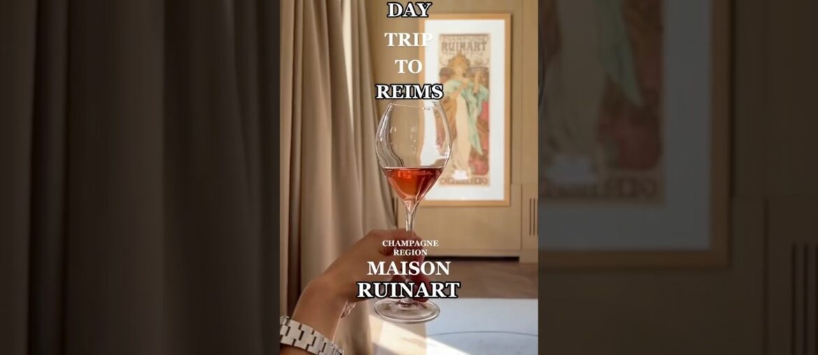 Took a day trip to Reims and visited the Ruinart winery. #champagne #travel #france
