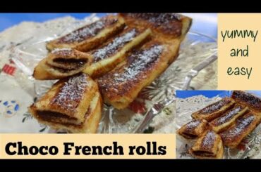 Choco French rolls | Yummy and easy to make | Gullay's gourmet
