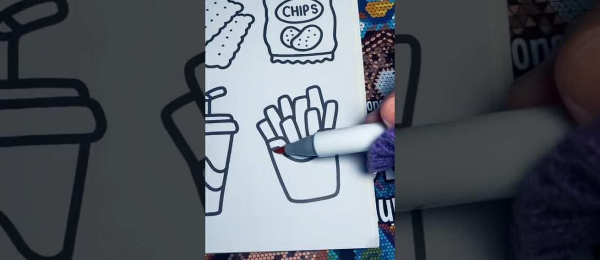 Coloring ASMR - French Fries