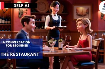 French Conversation at the Restaurant with English Subtitle | Beginner Level (DELF A1)