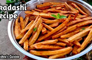 Ekadashi Recipe || French Fries || Yam Fries Recipe || Jimikand Recipe | Krishna's Cuisine #ekadashi