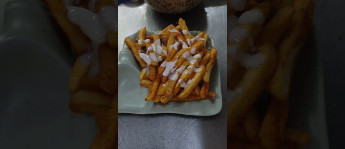 Cheesy Peri Peri Fries Recipe. #cafe #cappuccino #gourmet #fries