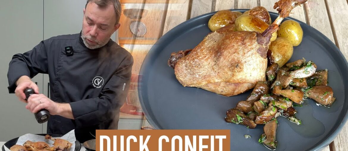 How to make duck leg confit I Classic French recipe by Chef Vivien
