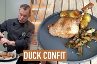 How to make duck leg confit I Classic French recipe by Chef Vivien