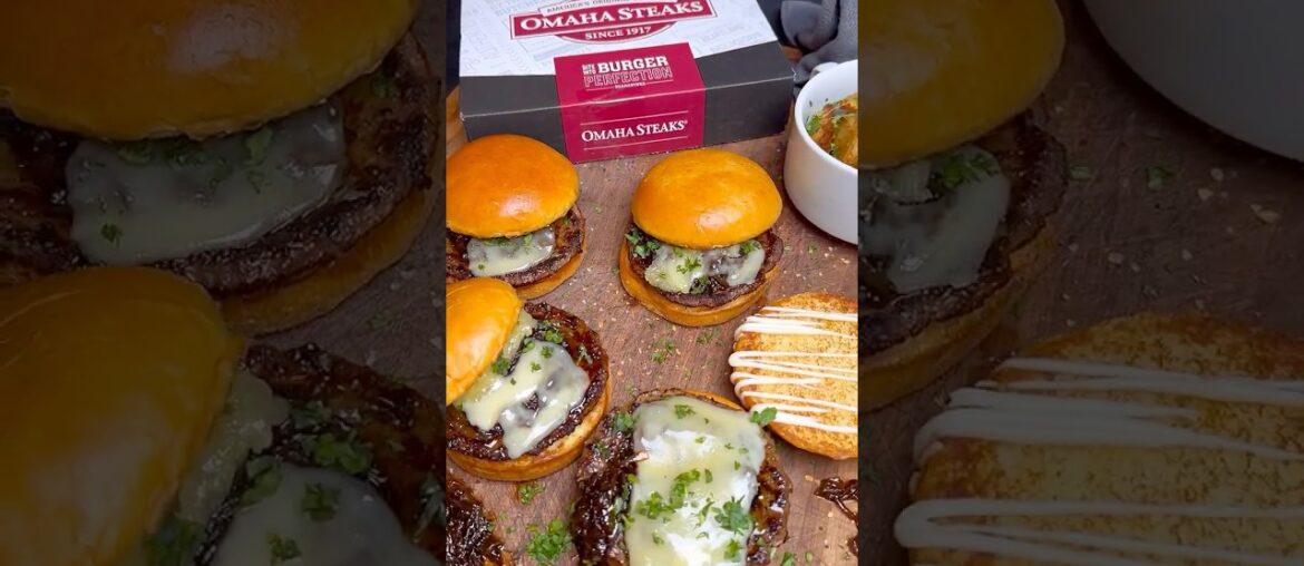 French Onion Smash Burgers Recipe