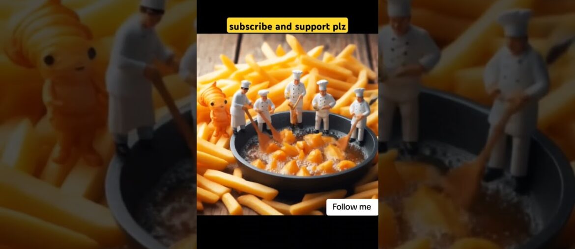 French fries Cooking | #shorts #aishorts #frenchfries #cartoonvideo