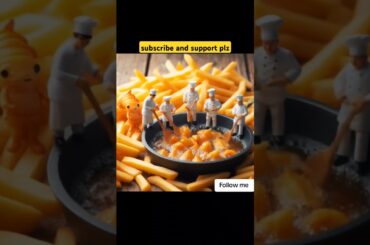 French fries Cooking | #shorts #aishorts #frenchfries #cartoonvideo
