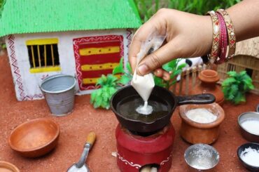 Delicious Jalebi Recipe & Baingan French Fry  | Easy Mini Cooking Ideas