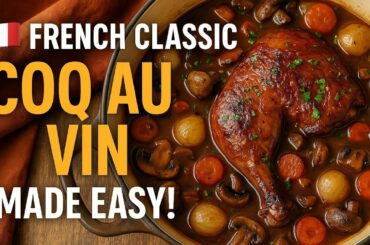 Coq au Vin |  French Classic Made Easy! #cookingchannel #easyrecipes #familyfriendly