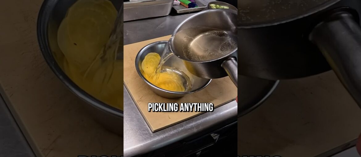 The pickling recipe we use at the restaurant