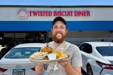 Eating at the Twisted Biscuit Diner