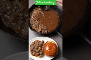 best French onion sloppy Joe recipe #cooking #food #recipe #shorts