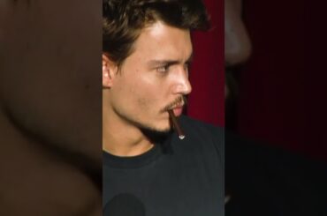 Johnny Depp Rolling his CHOCOLATE CIGARETTE in Cannes Press Conference...     #shorts