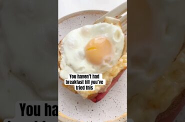 Croque Madame | French Ham & Cheese Sandwich #croquemadame  #recipe