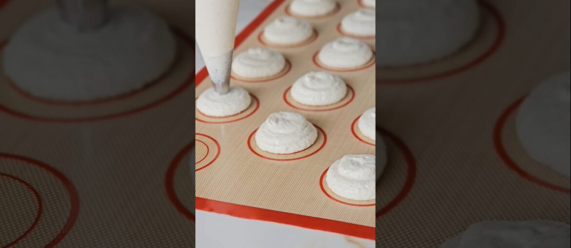 Macarons Piping Process! So #satisfying #shorts #oddlysatisfying