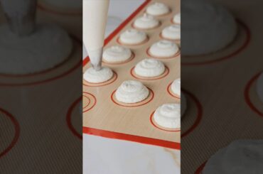 Macarons Piping Process! So #satisfying #shorts #oddlysatisfying