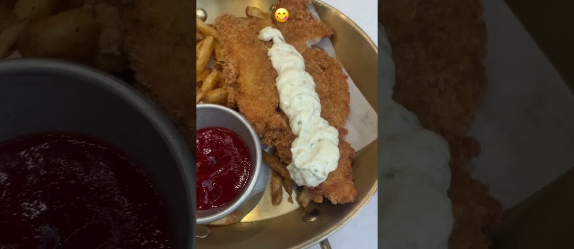 French fries and deep fried fish fillet! #foodplatter #foodvideos #teatime #satisfying