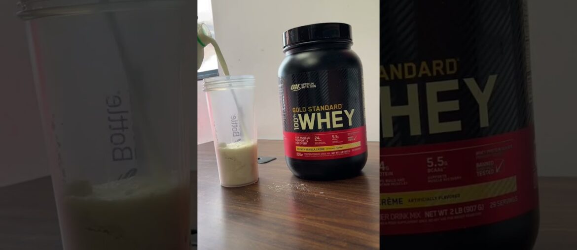 Simple French Vanilla Protein Shake #shorts #youtubeshorts