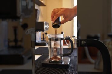 new coffee so we making french press