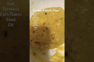 Crispy French Fries.   #reels #food #trandingshorts #cooking #song #recipe #trandingsong