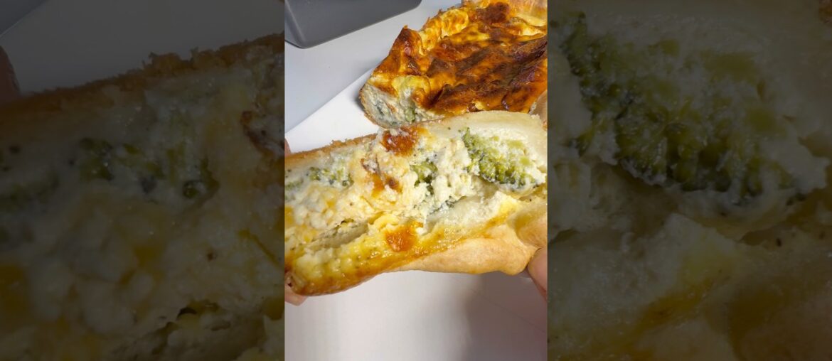 Baking #french #quiche #cheddar #brocoli