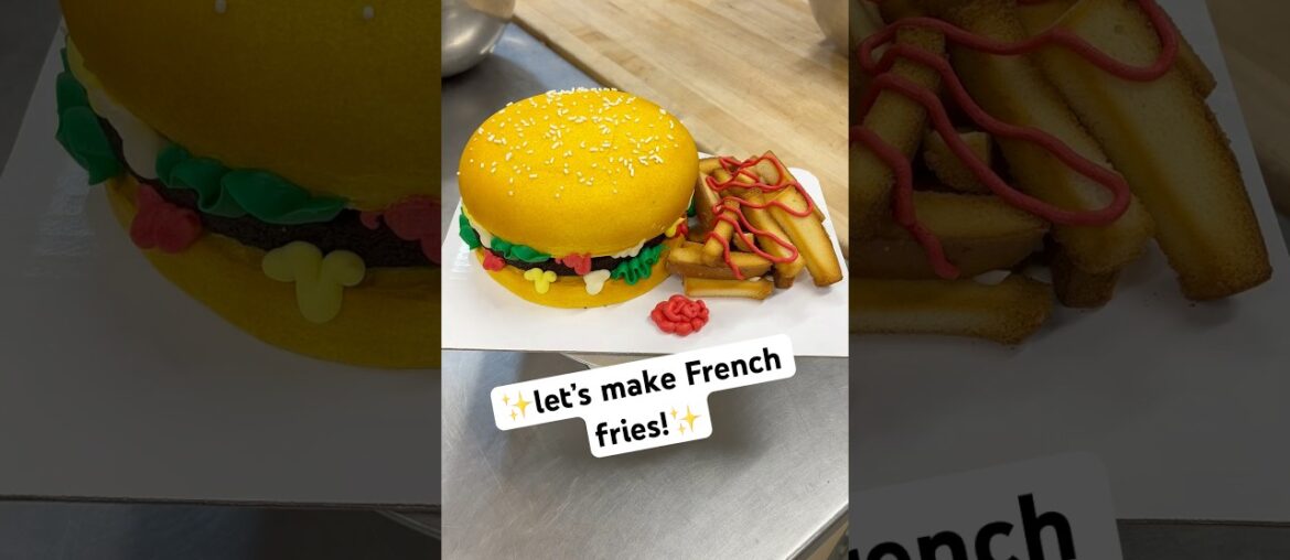 Let’s make French fries #cakeshorts #baking #cakedecorating #dessert #shortcake #shorts #shortvideo