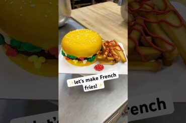 Let’s make French fries #cakeshorts #baking #cakedecorating #dessert #shortcake #shorts #shortvideo