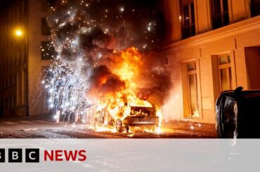 Two dead and hundreds arrested in France after PSG Champions League win | BBC News