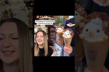 POV going to a restaurant in France vs in the US #france #french #usa #american #cultureshock