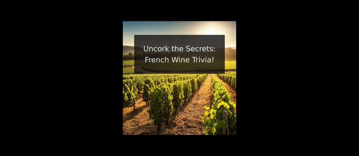 Uncork the Secrets: French Wine Trivia! Uncork the Secrets: French Wine Trivia!