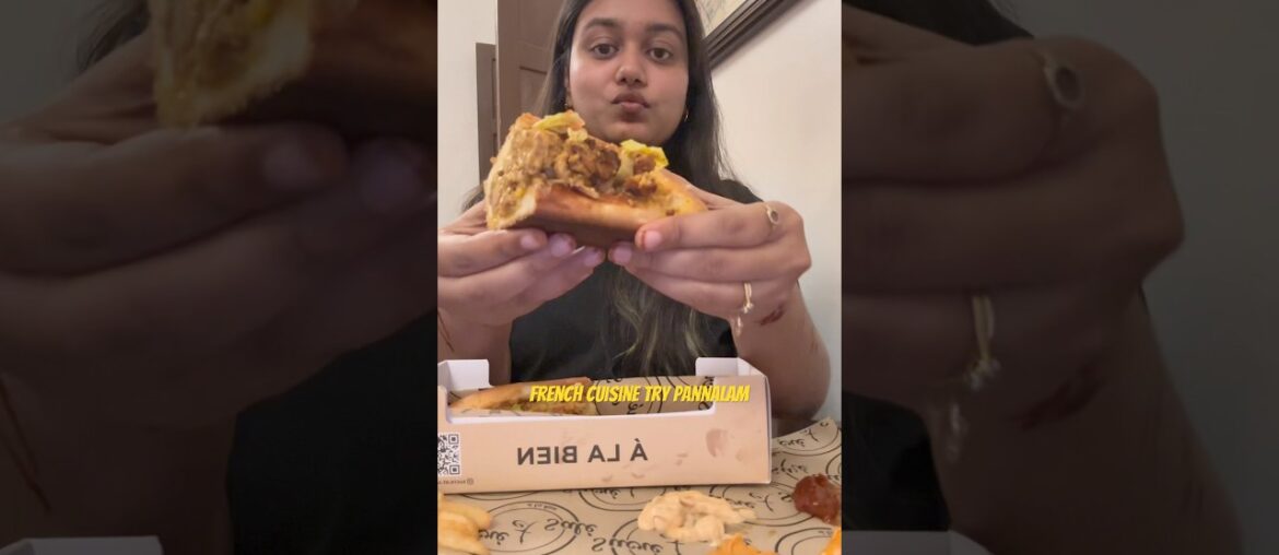 Trying out French cuisine for first time & chicken crepe was so good #annanagarfoodie #fyp