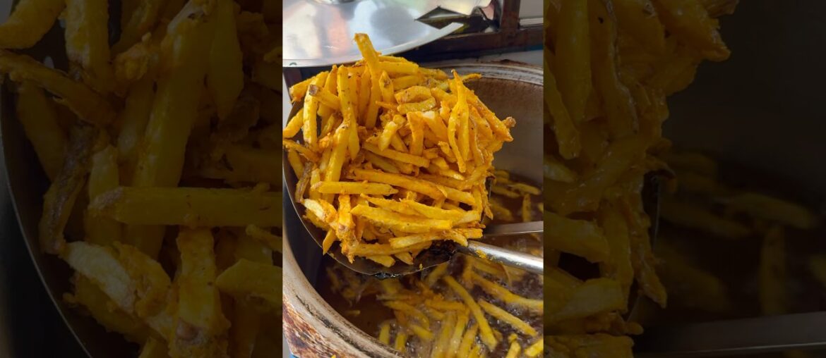 Crispy French Fries | Potato Stick | How to Make Perfect French Fries #streetfood #fries #shorts