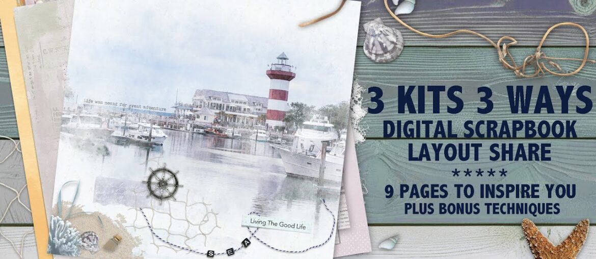 Digital Scrapbook Layout Share #4 | 3 Kits 3 Ways