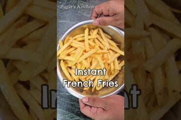 Instant Crispy French Fries, Easy to make at Home #Shorts #Viral #FrenchFries